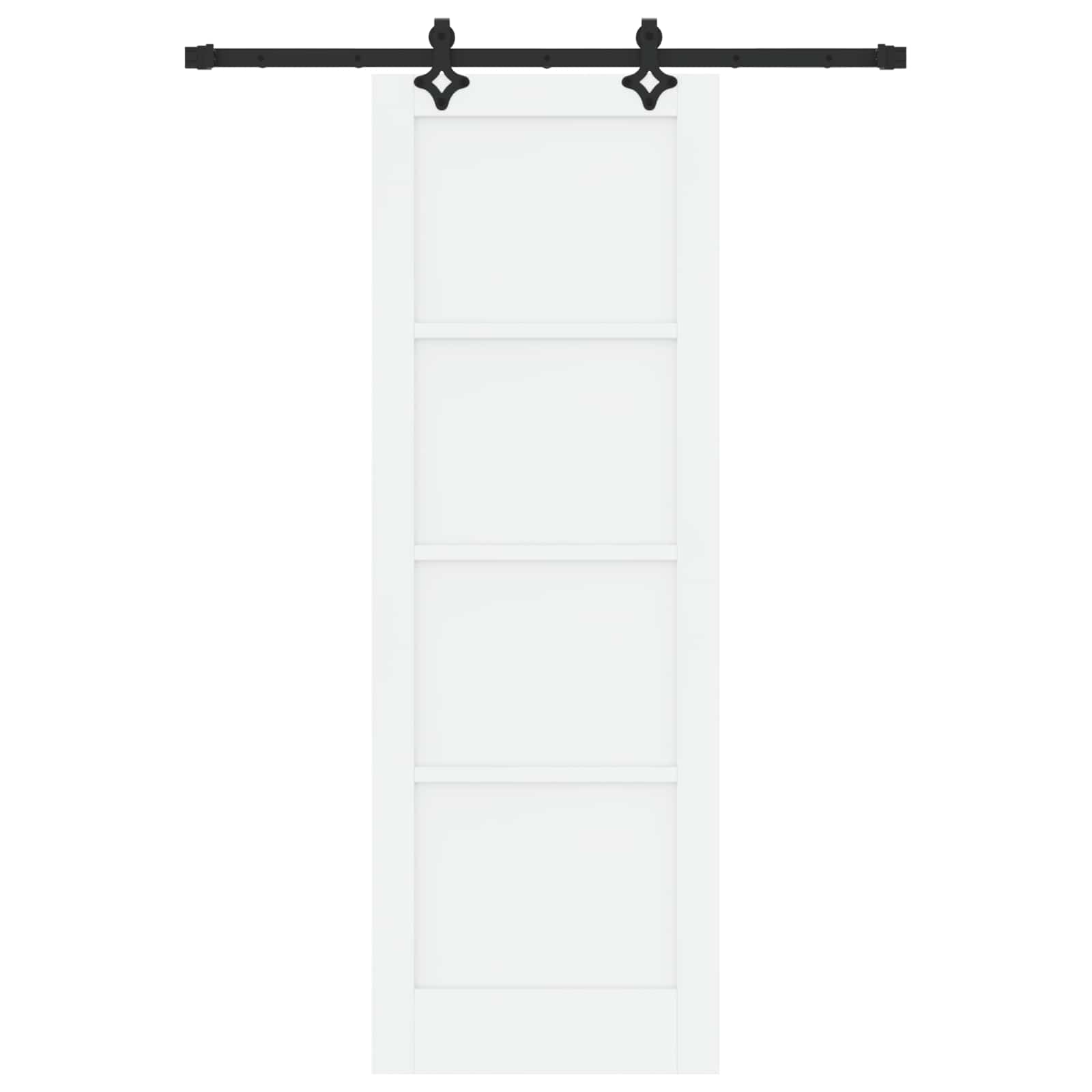 Drsna vrata ORKDAL 73,5 x 211 cm Inženirski les Bela in črna