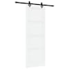 vidaXL Libisev uks ORKDAL 78 x 211 cm Tehispuit Valge ja must