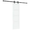 vidaXL Libisev uks ORKDAL 61 x 198,5 cm Tehispuit Valge ja must