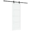 vidaXL Libisev uks ORKDAL 78 x 211 cm Tehispuit Valge ja must