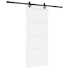 vidaXL Libisev uks ORKDAL 86 x 198,5 cm Tehispuit Valge ja must