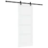 vidaXL Libisev uks ORKDAL 86 x 211 cm Tehispuit Valge ja must