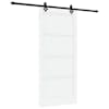 vidaXL Libisev uks ORKDAL 93 x 202 cm Tehispuit Valge ja must