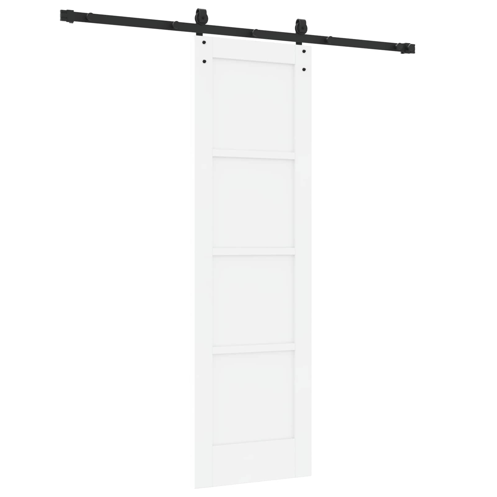 Drsna vrata ORKDAL 61 x 198,5 cm Inženirski les Bela in črna