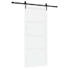 vidaXL Libisev uks ORKDAL 93 x 211 cm Tehispuit Valge ja must