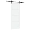 vidaXL Libisev uks ORKDAL 93 x 232 cm Tehispuit Valge ja must
