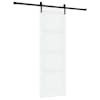 vidaXL Libisev uks ORKDAL 73,5 x 211 cm Tehispuit Valge ja must