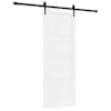 vidaXL Libisev uks ORKDAL 78 x 202 cm Tehispuit Valge ja must
