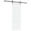vidaXL Libisev uks ORKDAL 78 x 211 cm Tehispuit Valge ja must