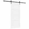 vidaXL Libisev uks ORKDAL 86 x 198,5 cm Tehispuit Valge ja must