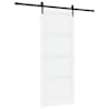 vidaXL Libisev uks ORKDAL 86 x 211 cm Tehispuit Valge ja must