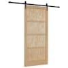 vidaXL Libisev uks ORKDAL 93 x 202 cm Tehispuit Naturaalne ja must