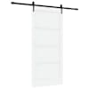 vidaXL Libisev uks ORKDAL 93 x 202 cm Tehispuit Valge ja must