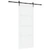vidaXL Libisev uks ORKDAL 93 x 232 cm Tehispuit Valge ja must
