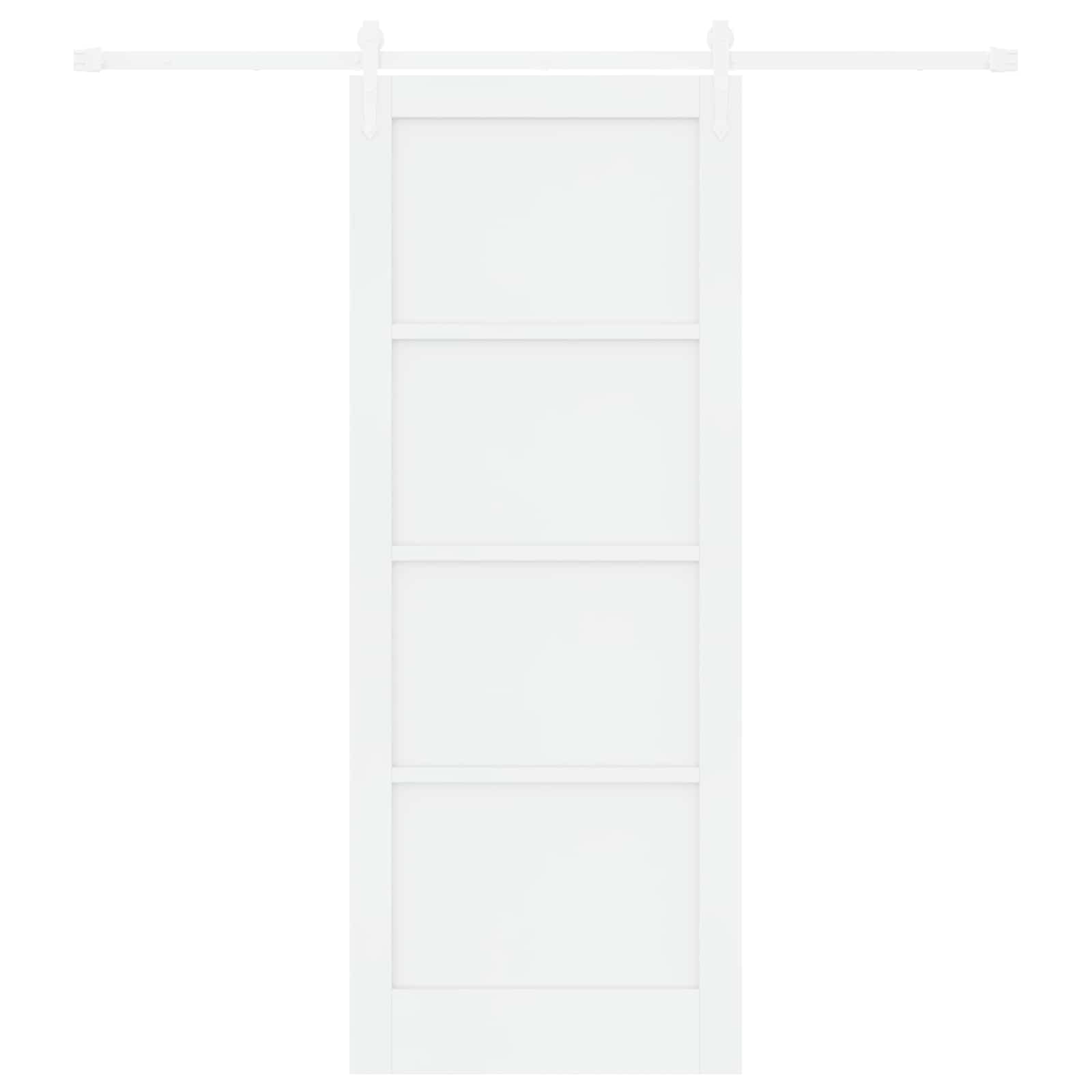 Drsna vrata ORKDAL 83 x 211 cm Inženirski les Bela