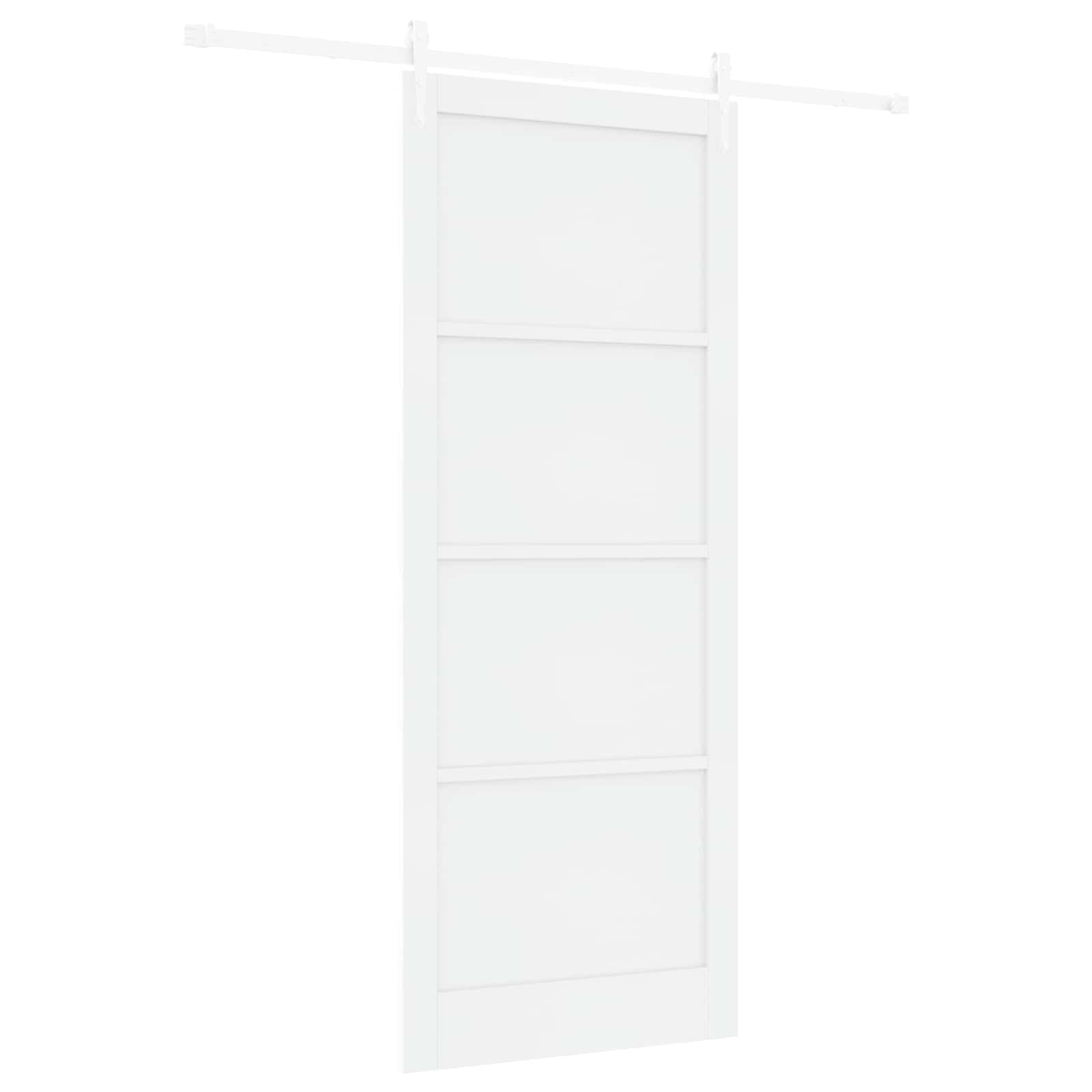 Drsna vrata ORKDAL 93 x 232 cm Inženirski les Bela