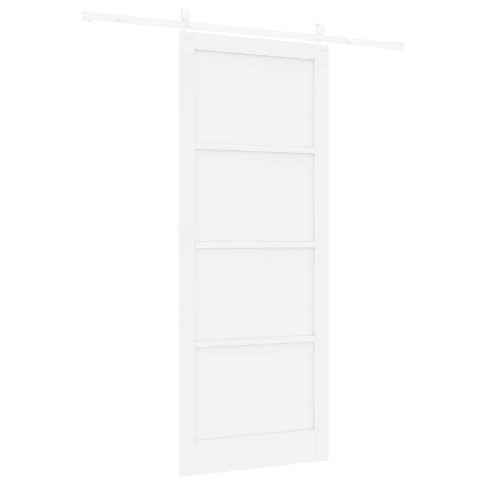 Drsna vrata ORKDAL 93 x 232 cm Inženirski les Bela