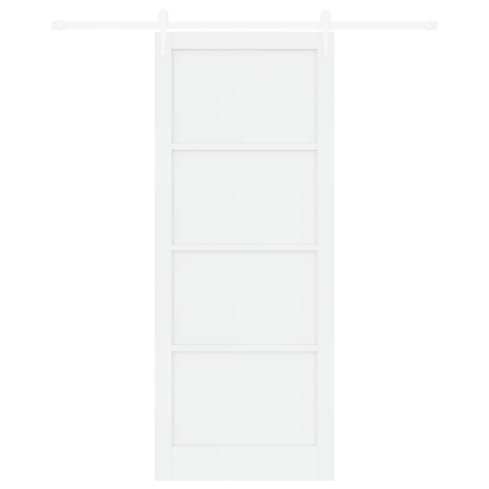 Drsna vrata ORKDAL 93 x 232 cm Inženirski les Bela
