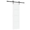 vidaXL Libisev uks ORKDAL 61 x 198,5 cm Tehispuit Valge ja must