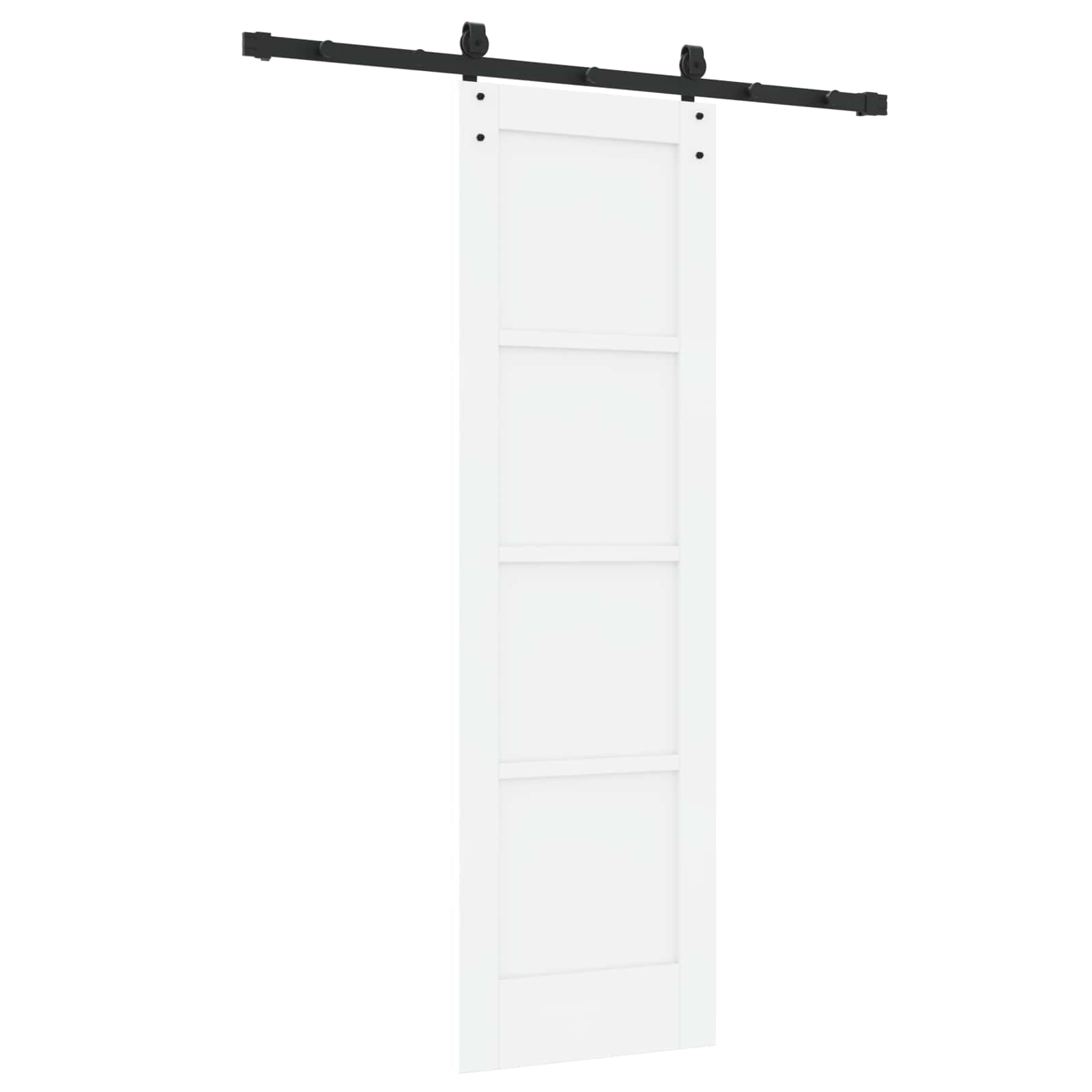 Drsna vrata ORKDAL 61 x 198,5 cm Inženirski les Bela in črna