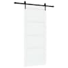 vidaXL Libisev uks ORKDAL 86 x 198,5 cm Tehispuit Valge ja must