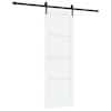 vidaXL Libisev uks ORKDAL 73,5 x 211 cm Tehispuit Valge ja must