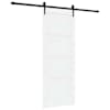 vidaXL Libisev uks ORKDAL 78 x 202 cm Tehispuit Valge ja must