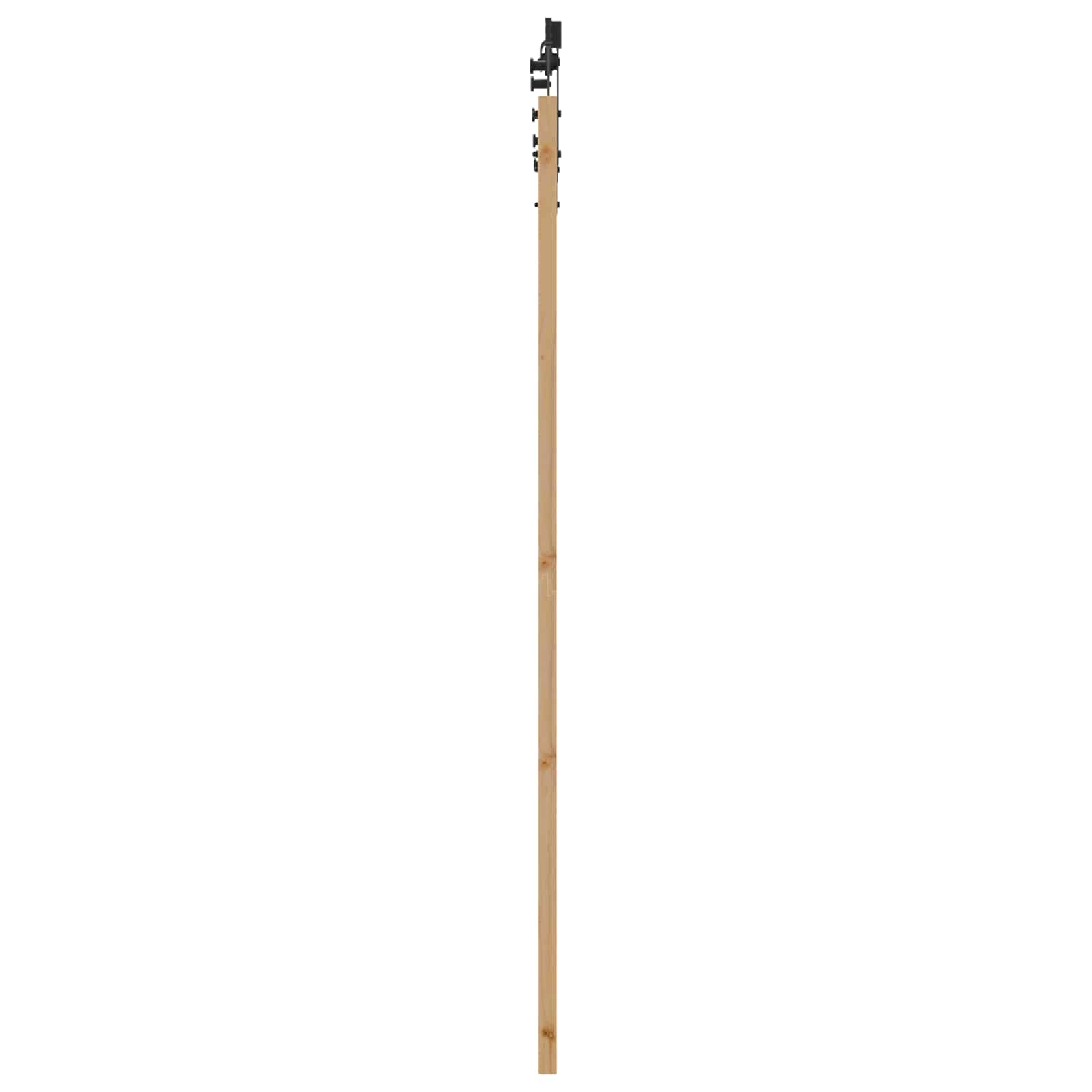 Drsna vrata ORKDAL 93 x 202 cm Inženirski les Naravna in črna
