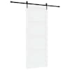 vidaXL Libisev uks ORKDAL 93 x 232 cm Tehispuit Valge ja must
