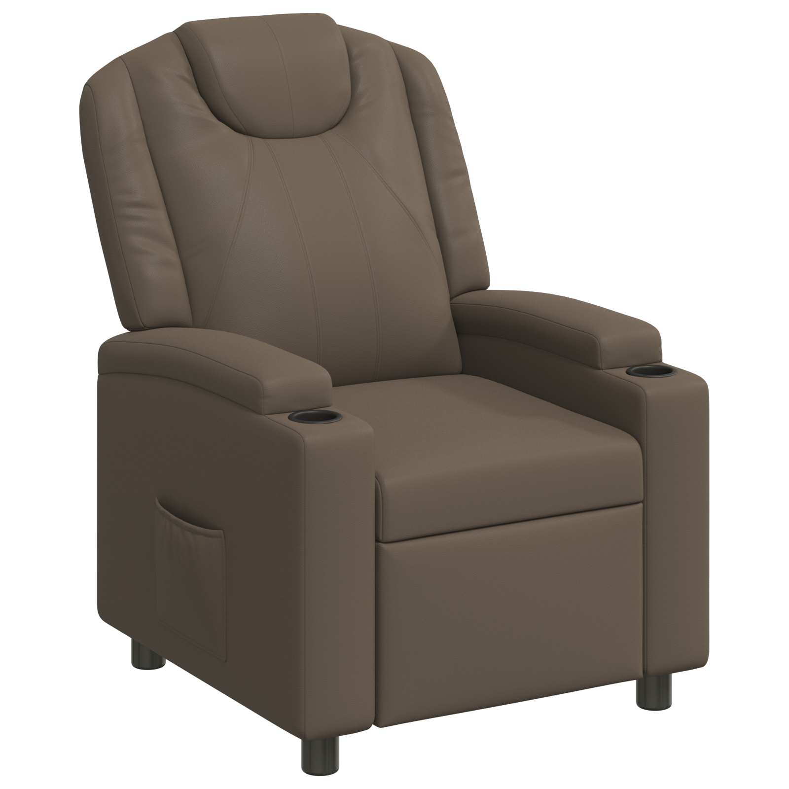 vidaXL Polohovacie kreslo Sivá 75 x 95 x 106 cm Látka