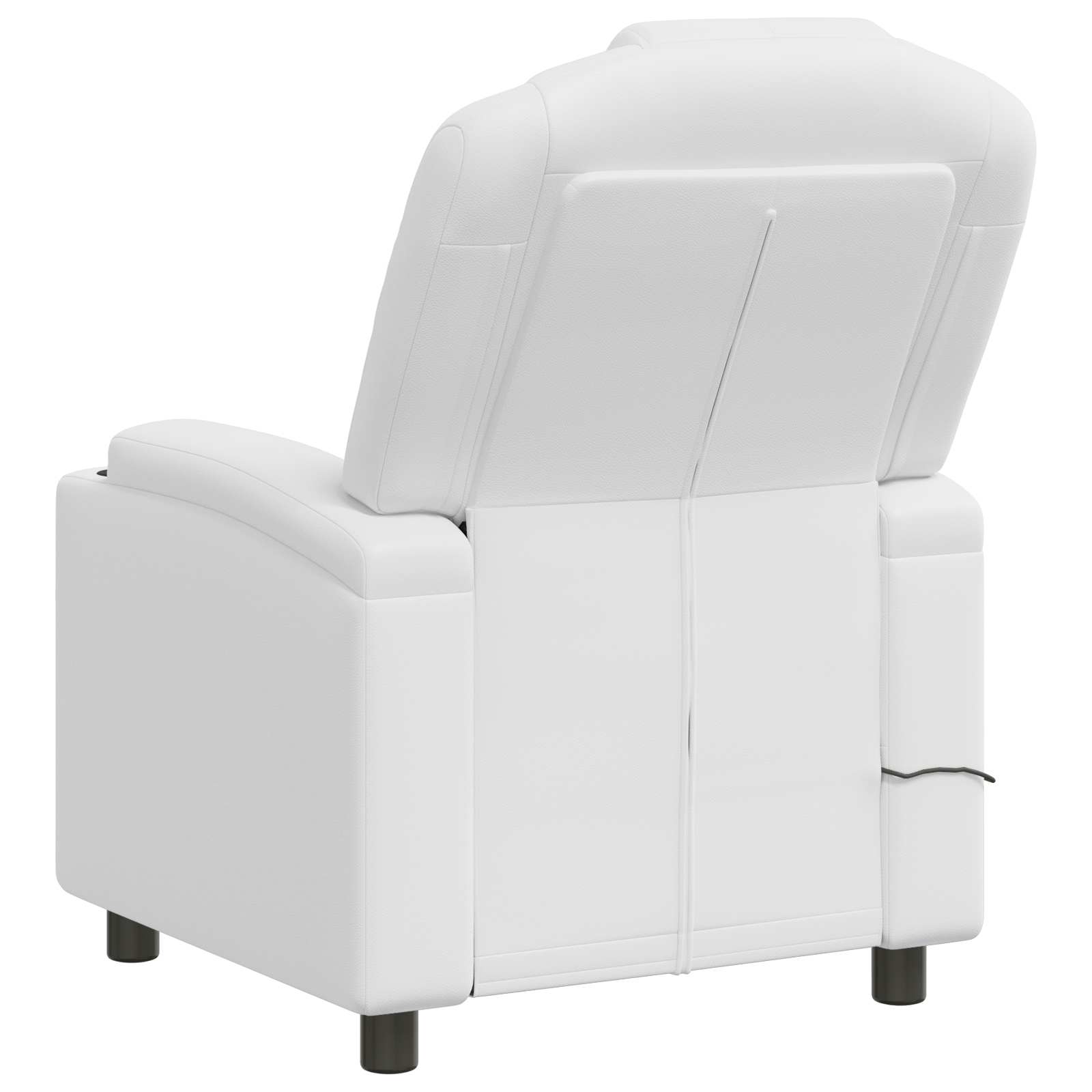 vidaXL Massagesessel mit Liegefunktion Weiß 75 x 95 x 106 cm Stoff – Bild 8