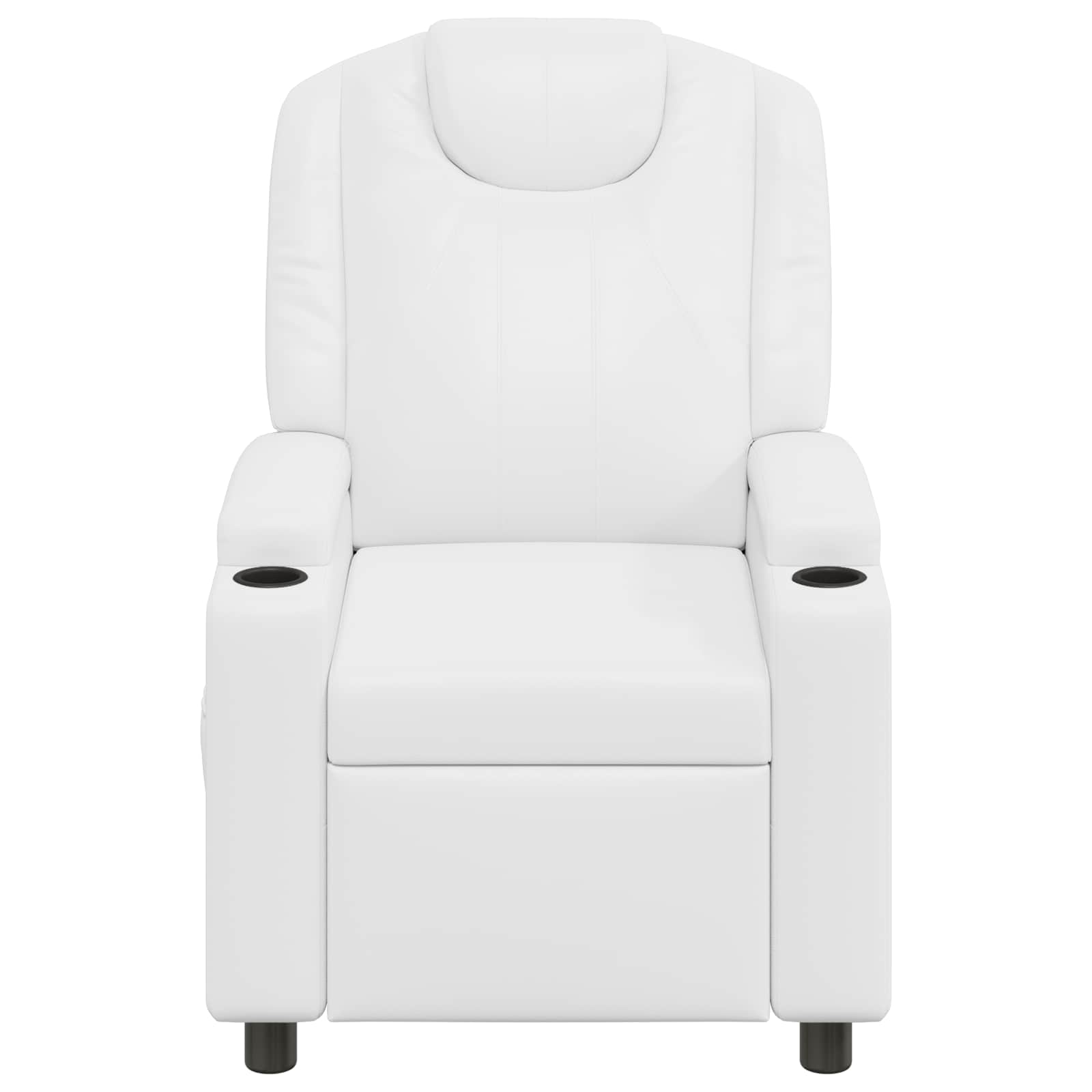 vidaXL Massagesessel mit Liegefunktion Weiß 75 x 95 x 106 cm Stoff – Bild 6