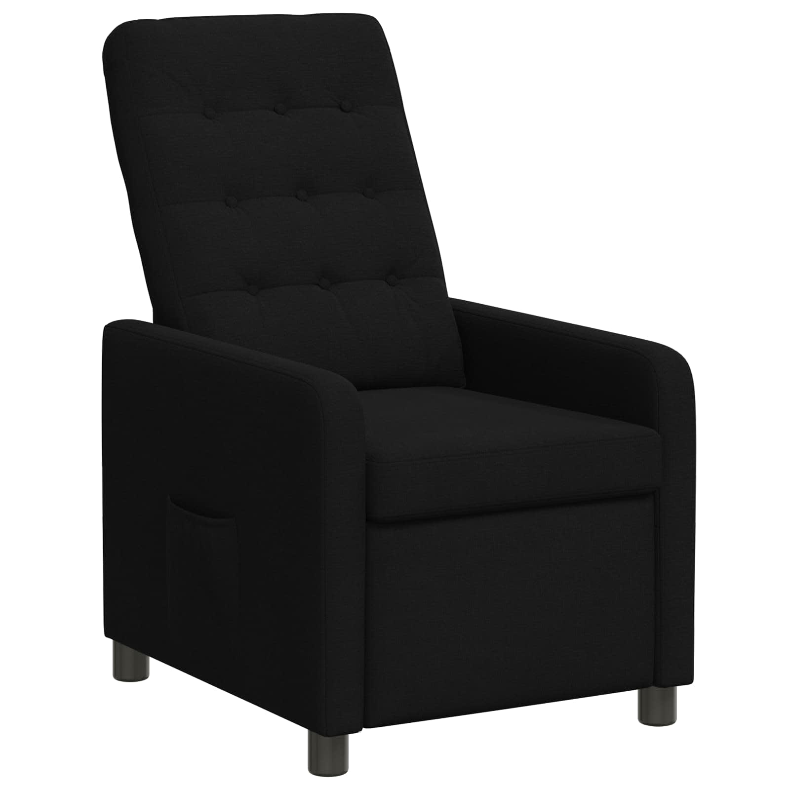 vidaXL Ligstoel Zwart 65 x 93 x 102 cm Stof, foto 3