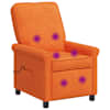 vidaXL Lamamisfunktsiooniga massaažitool Oranž 69 x 95 x 101 cm kangas