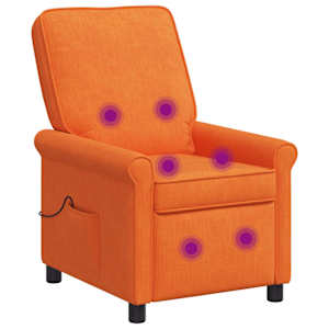 vidaXL Lamamisfunktsiooniga massaažitool Oranž 69 x 95 x 101 cm kangas