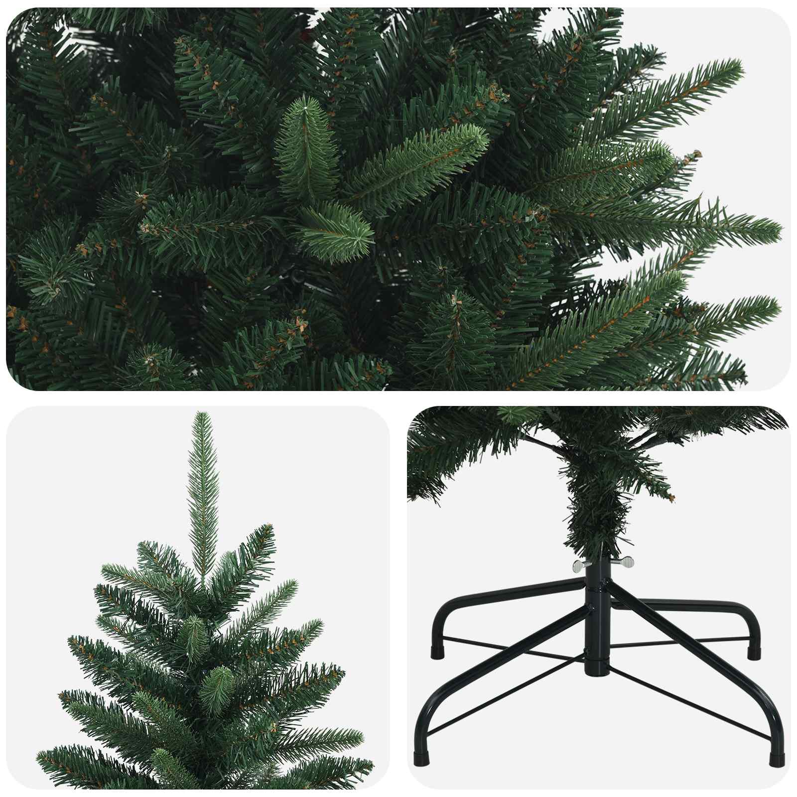 Artificial Hinged Christmas Tree 120 cm PE in PVC Zelena