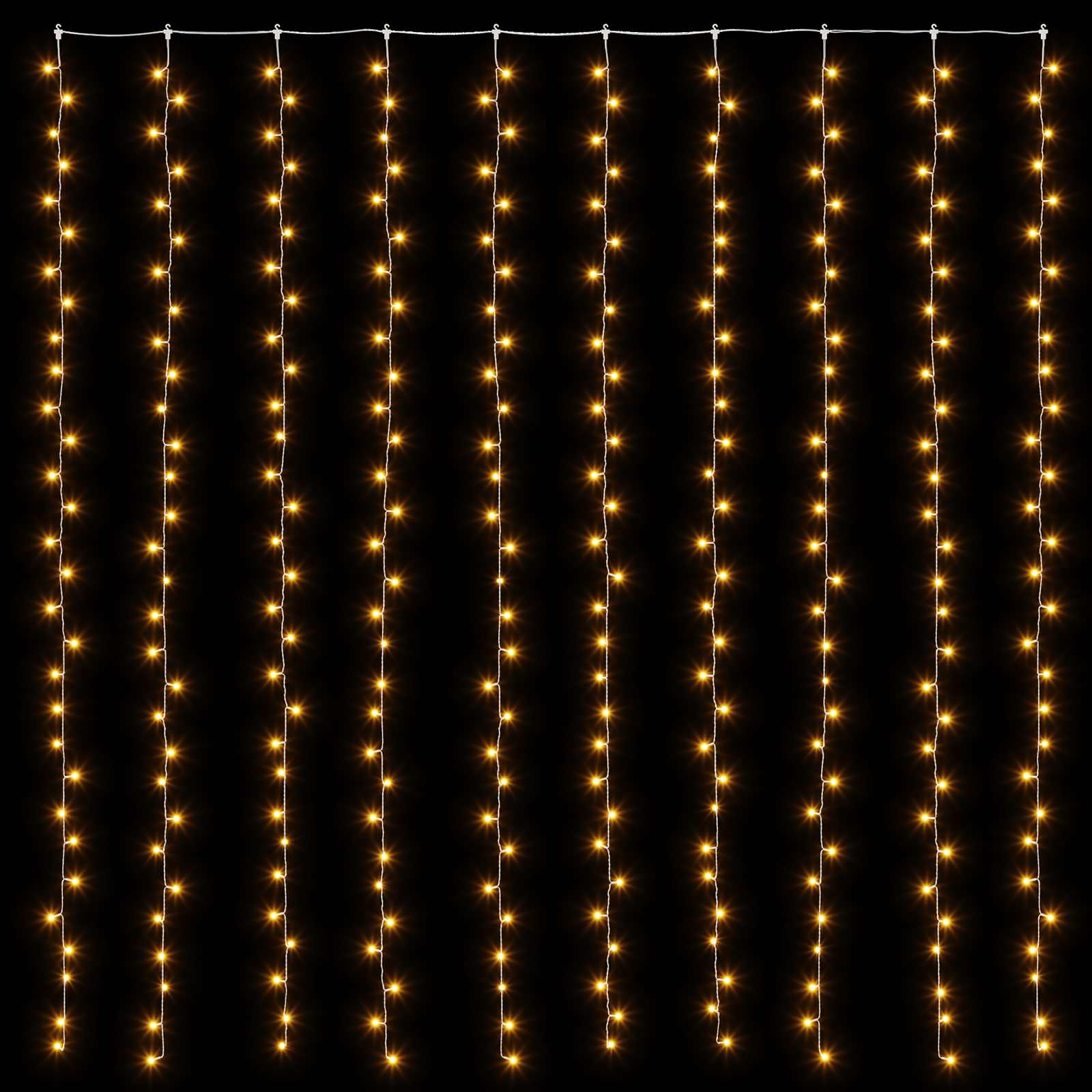 Svetlobna zavesa 300 LED Toplo bela 300 x 300 cm