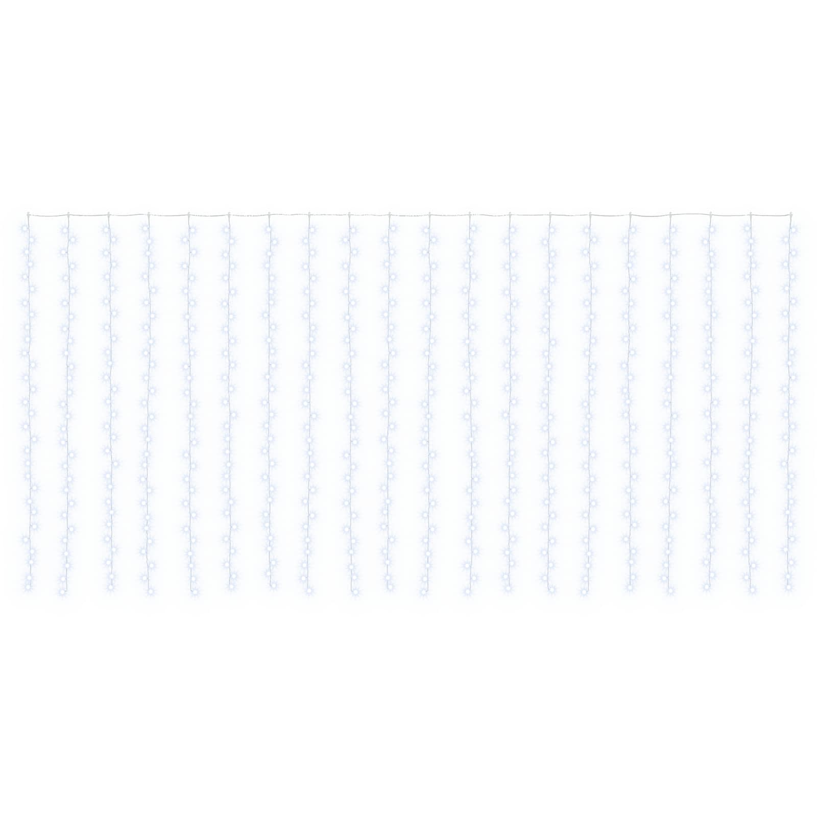 Svetlobna zavesa 600 LED Hladno bela 600 x 300 cm