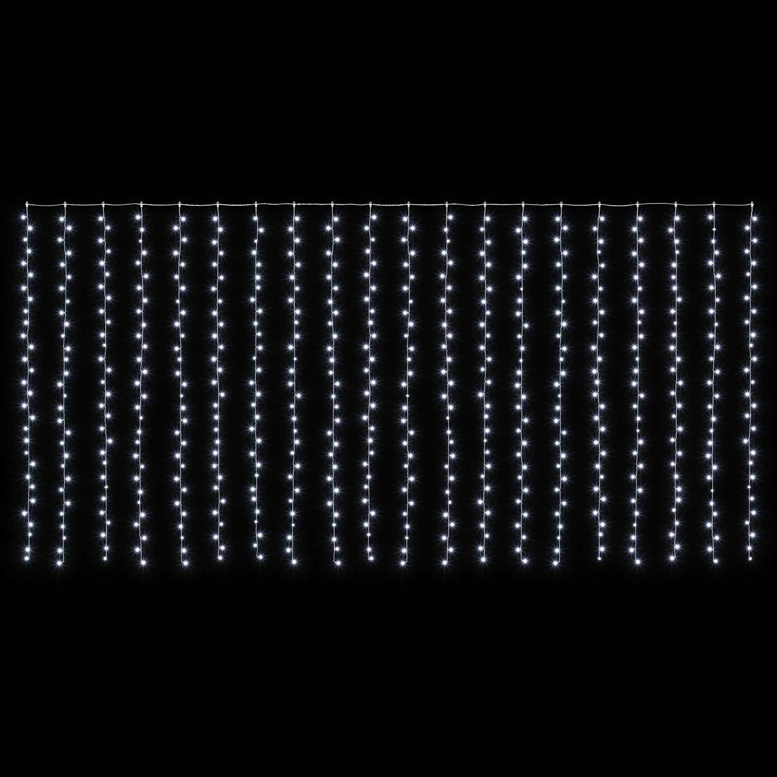 Svetlobna zavesa 600 LED Hladno bela 600 x 300 cm