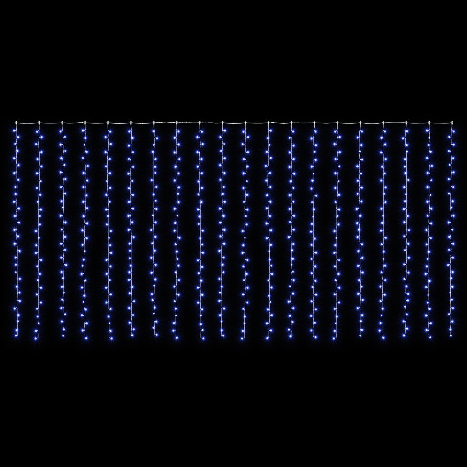 Svetlobna zavesa 600 LED Modra 600 x 300 cm