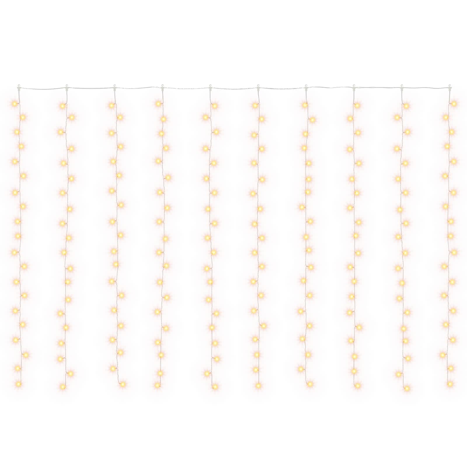 Svetlobna zavesa 200 LED Toplo bela 300 x 200 cm