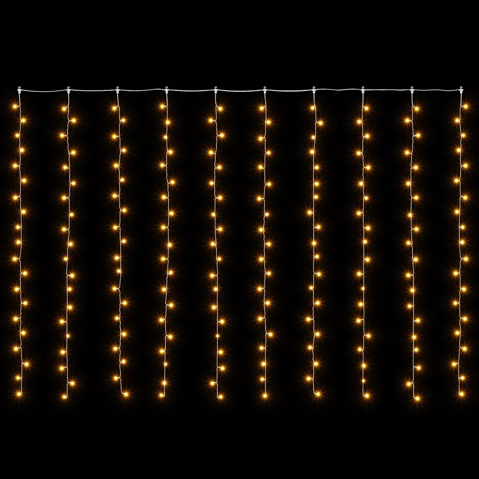 Svetlobna zavesa 200 LED Toplo bela 300 x 200 cm