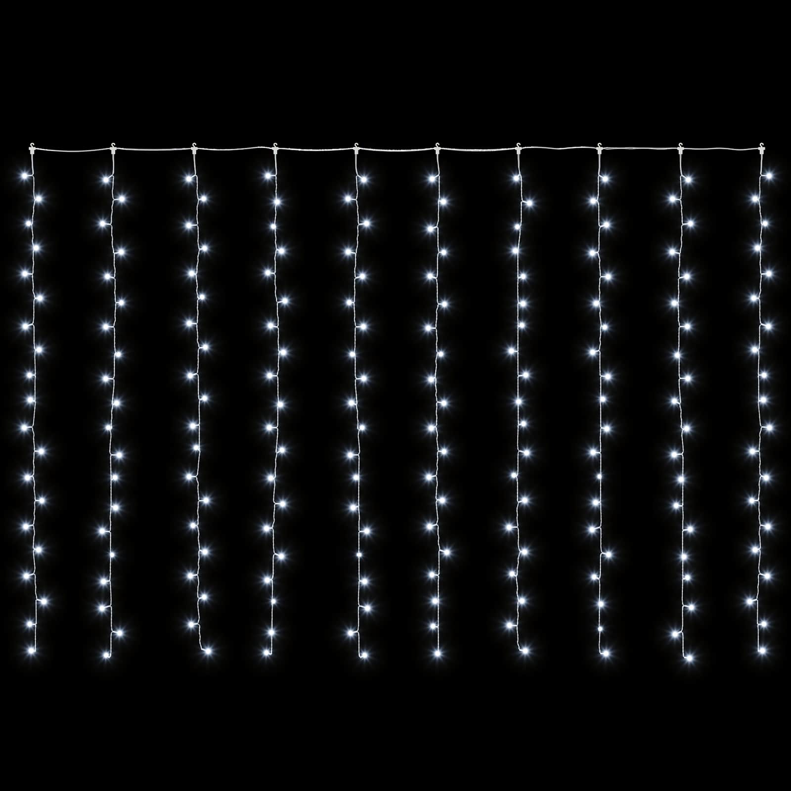 Svetlobna zavesa 200 LED Hladno bela 300 x 200 cm