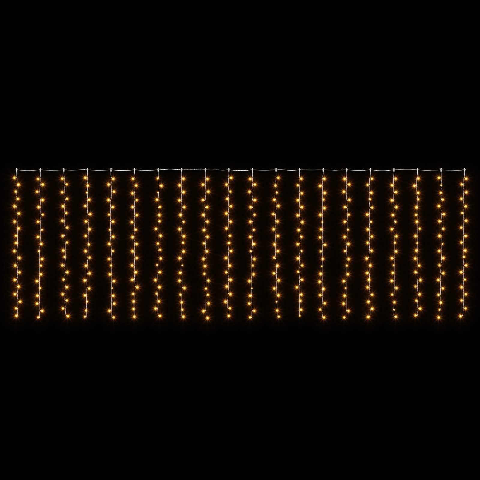 Svetlobna zavesa 400 LED Toplo bela 600 x 200 cm