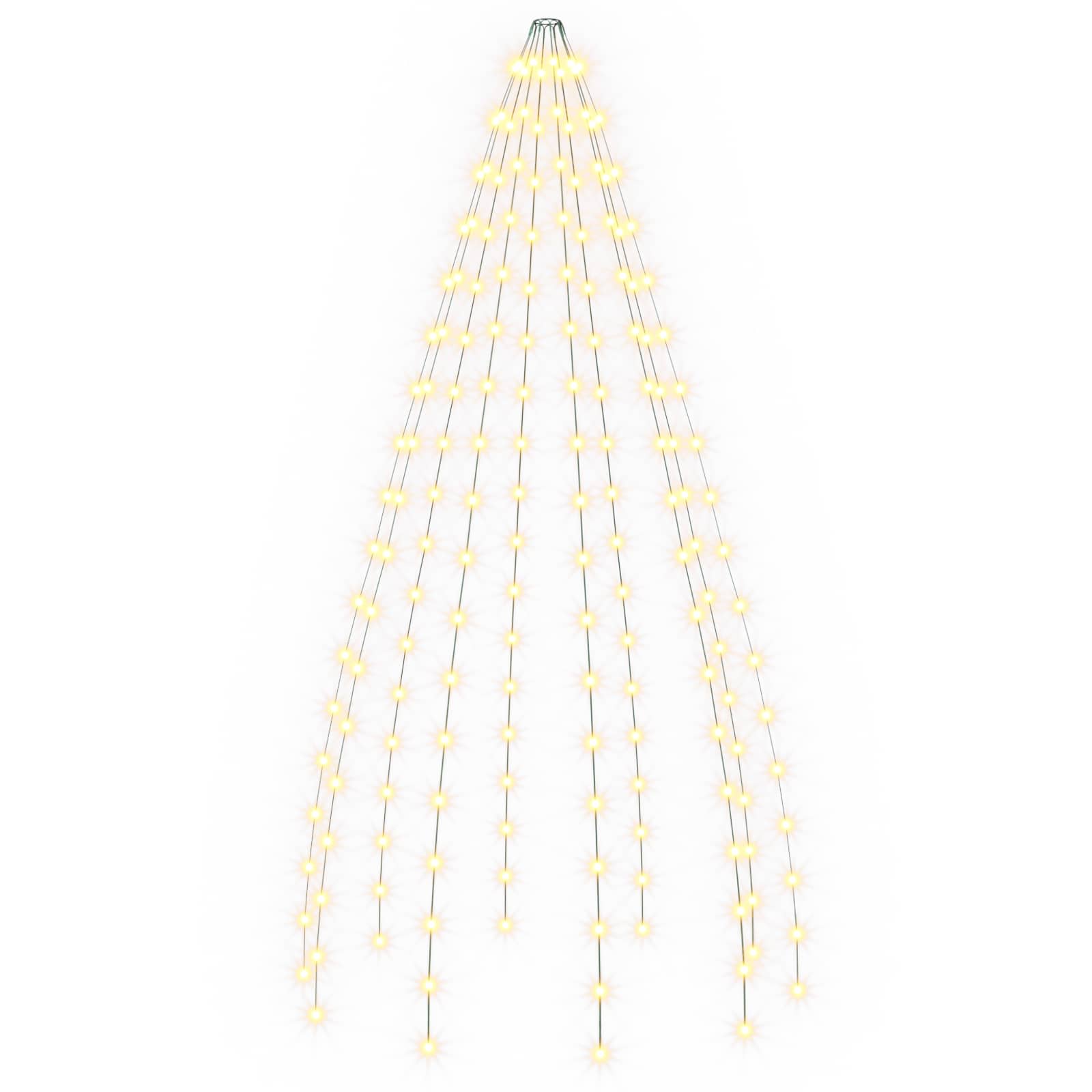 Lučke za novoletno jelko 180 LED Toplo bela 180 cm