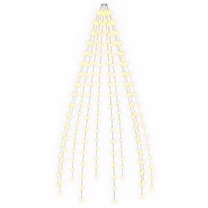 vidaXL J&otilde;ulupuu tuled 180 LED-i Soe valge 180 cm