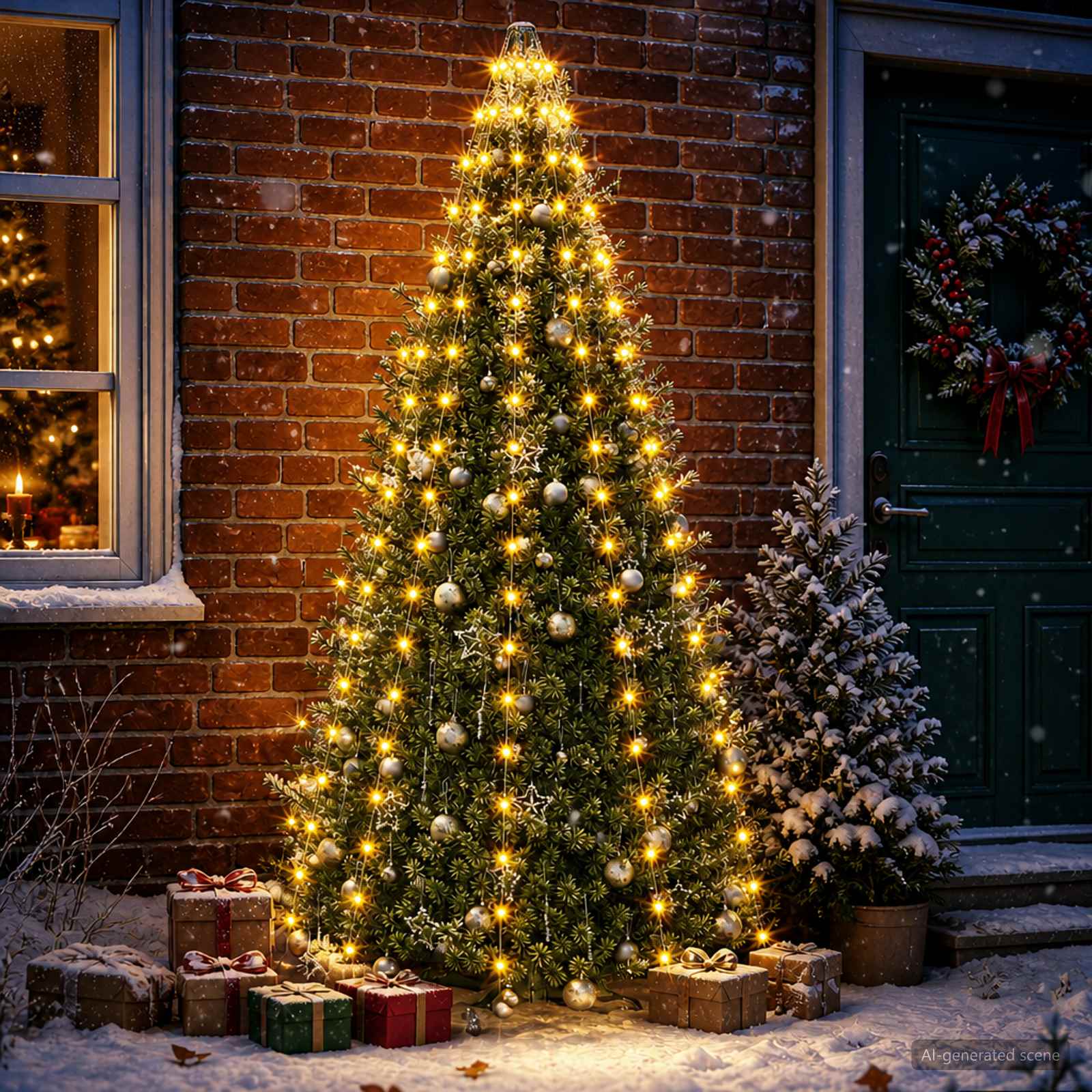 Lučke za novoletno jelko 210 LED Toplo bela 210 cm
