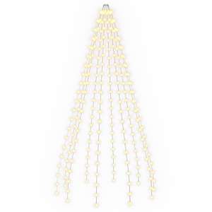 vidaXL J&otilde;ulupuu tuled 210 LED-i Soe valge 210 cm