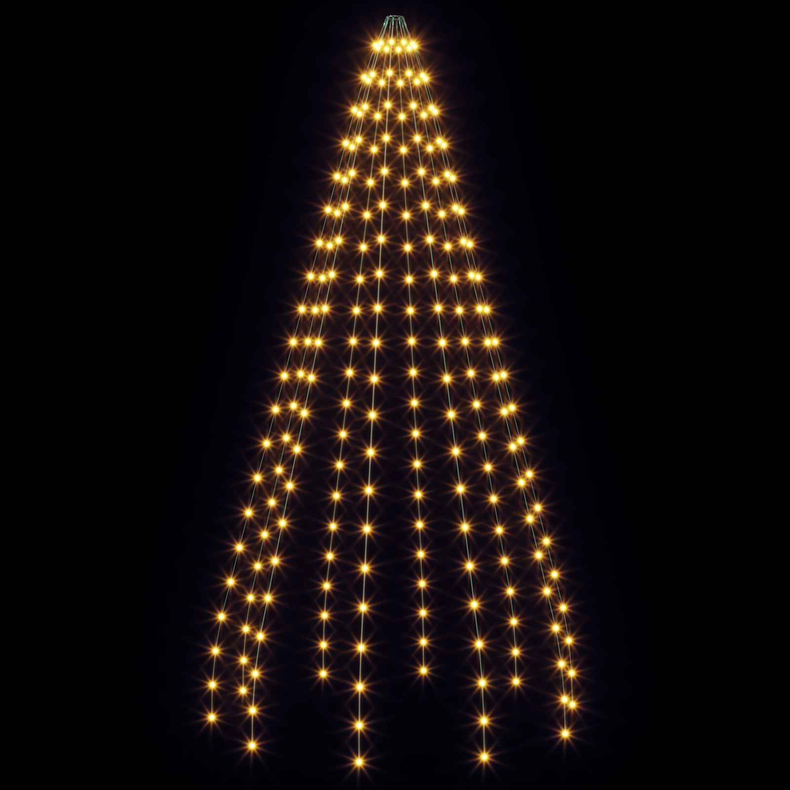 Lučke za novoletno jelko 210 LED Toplo bela 210 cm