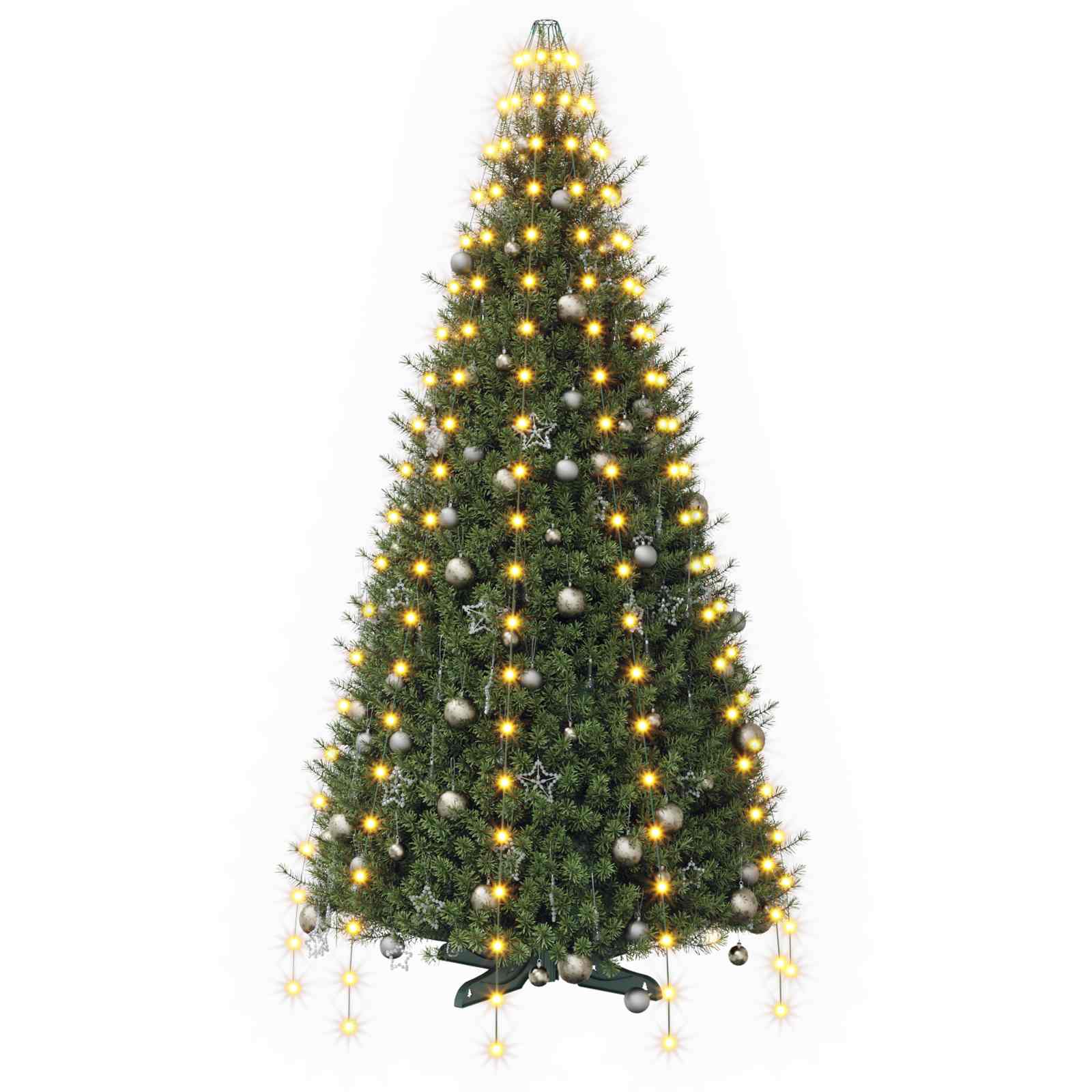 Lučke za novoletno jelko 210 LED Toplo bela 210 cm